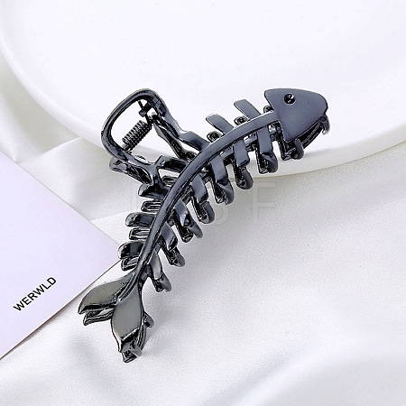 Fishbone Zinc Alloy Claw Hair Clips PW-WG608A4-04-1