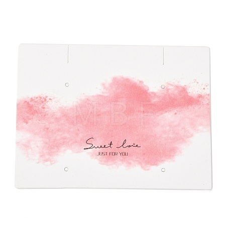 Rectangle Cardboard Jewelry Display Cards CDIS-P004-10-1