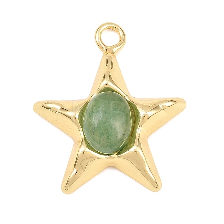 Natural Green Aventurine Pendants GG-G001-01G-06-1