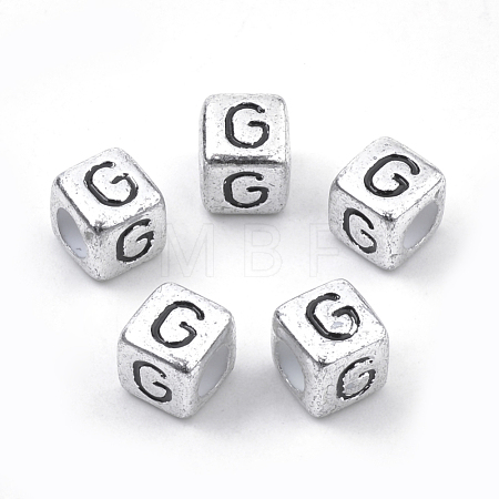 Plated Acrylic Beads PB43C9308-G-01-1