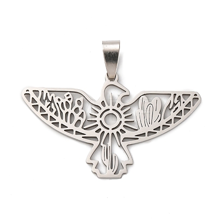 201 Stainless Steel Pendants STAS-V013-09P-1