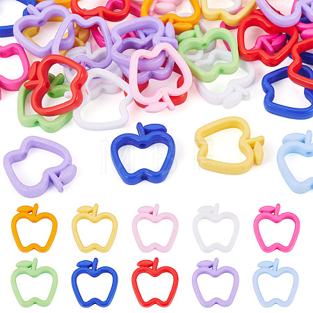 40Pcs Opaque Acrylic Beads SACR-TADJ0001-02-1