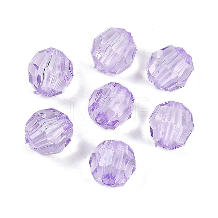 Transparent Acrylic Beads OACR-Q015-02F-1