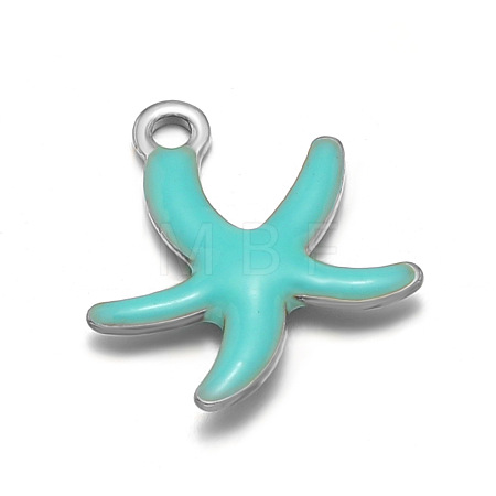 304 Stainless Steel Enamel Charms STAS-D361-04P-05-1