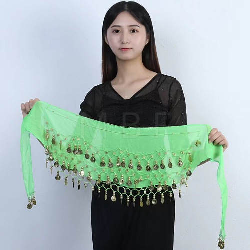 72 Coin Sequins Gauze Belly Dance Waist Belt WGF3D8F-11-1