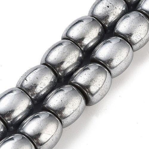 Synthetic Magnetic Hematite Beads Strands G-P545-H01-01D-1