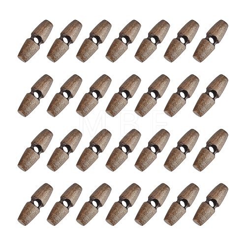 Unicraftale 50Pcs 1-Hole Wood Buttons BUTT-UN0001-27A-1