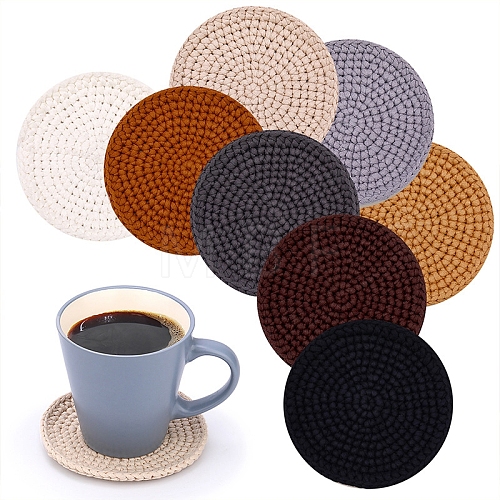 DIY Cotton Coasters with Core Filling Crochet Kit PW-WGEFDA6-01-1