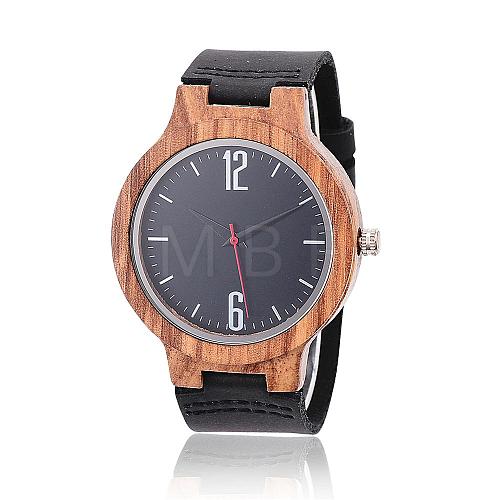 Zebrano Wood Wristwatches WACH-H037-03-1