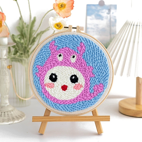 DIY Punch Embroidery Beginner Kits PW-WGB7F9E-10-1