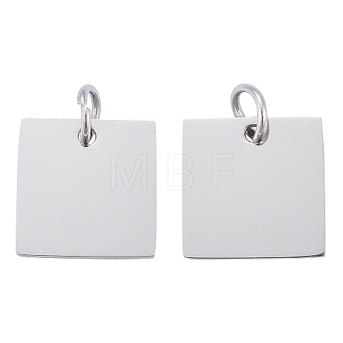 Anti-Tarnish 304 Stainless Steel Stamping Blank Tag Charms STAS-I311-28P-1