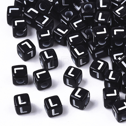 Opaque Acrylic Beads SACR-N002-01L-1