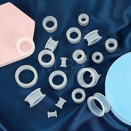 10 Pairs Silicone Ear Gauges WGCF9F6-15-1