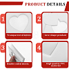 2 Sets 2 Colors 3 Inch PVC Mini Heart Hollow Photocard Holder Book AJEW-CP0005-83-6