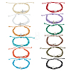 60Pcs 5 Bags Adjustable Waxed Cord Braided Bracelets for Women Men BJEW-GO0001-32-1