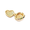 Brass Micro Pave Cubic Zirconia Locket Pendants KK-F905-05G-02-2