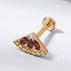 F136 Titanium Pave Cubic Zirconia Fruit Internally Threaded Labrets ME-CBA9828-06A-G-2