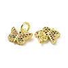 Brass Micro Pave Colorful Cubic Zirconia Charms KK-E068-VF094-3