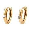304 Stainless Steel Rhinestone Hoop Earrings EJEW-P344-06G-4