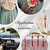 12Pcs 4 Styles Polyester Tassel Pendant Decorations HJEW-FH0001-12-5