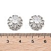 Brass Micro Pave Clear Cubic Zirconia Beads KK-Z059-02P-3