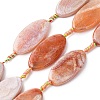 Natural Fire Crackle Agate Beads Strands G-F825-A01-01D-2