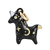 Spray Painted Brass Pendants KK-D256-02B-1