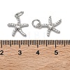 Brass Micro Pave Clear Cubic Zirconia Pendants KK-H256-14P-3