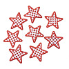 8Pcs Star with Lattice Computerized Embroidery Polyester Iron on/Sew on Patches PATC-TA0001-49B-3