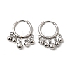 Round 304 Stainless Steel Chandelier Earrings EJEW-L309-02B-P-4