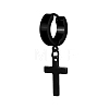 201 Stainless Steel Dangle Hoop Earrings PW-WG13804-02-1