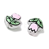 Transparent Glass Enamel Beads LAMP-C023-01D-3