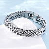 304 Stainless Steel Wheat Chain Bracelets for Women Men BJEW-R018-12P-2