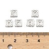 Brass Rhinestone Spacer Beads RSB072-02S-3