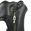 Paua Shell Dangle Earrings EJEW-JE07179-5