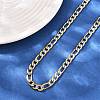 6MM 304 Stainless Steel Figaro Chain Necklaces for Women NJEW-G177-02GP-2