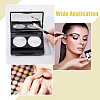 6 Sets Plastic Empty Eyeshadow Makeup Palette Containers with 2 Aluminum Pans and Mirror MRMJ-FH0001-25-6