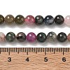 Natural Tourmaline Beads Strands G-R446-6mm-03-4