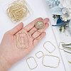 36Pcs 3 Styles Alloy Open Back Bezel Pendants FIND-CA0006-07-3