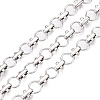 Alloy Round Ring Link Chains LCHA-T002-01P-1