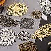  Jewelry Iron & Alloy Filigree Joiners Links FIND-PJ0001-02-12