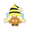 Bees Theme Alloy Enamel Pandants FIND-M083-06E-G-1