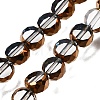 Electroplated Transparent Glass Beads Strands GL-CBA98F0-06B-06-1