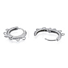 304 Stainless Steel Hoop Earrings Findings STAS-N092-188-3