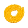 Opaque Solid Color Imitation Jade Glass Beads Strands EGLA-A044-P4mm-D29-3