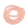 Transparent Frosted Glass Beads Strands GLAA-N072-01A-A04-2