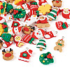40Pcs 20 Styles Christmas Theme Opaque Resin Pendants RESI-TA0003-58-2