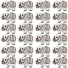 SUNNYCLUE 80Pcs Tibetan Style Alloy Beads TIBEB-SC0001-26-1