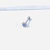 Sun 316L Surgical Stainless Steel with Synthetic Opal Tongue Rings FS-WGFD6E3-12-1