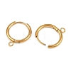 304 Stainless Steel Hoop Earring Findings STAS-B095-01G-2